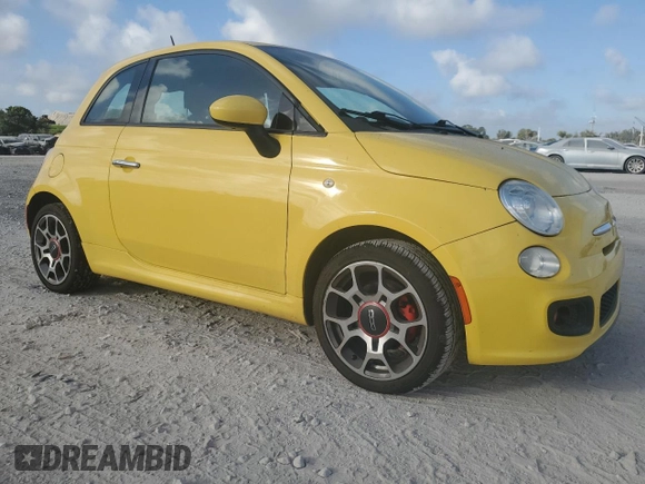 2014 FIAT 500 Sport with VIN 3C3CFFBR4ET275850, listed as a Copart auction lot 45354255 with 73,093 mi miles and Salvage Title. Bid and sale history available at carsss.com. Image 4.