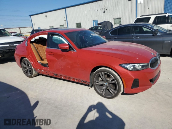 2024 BMW 3 Series 330i xDrive with VIN 3MW89FF00R8E40500, listed as a Copart auction lot 48348455 with 15,601 mi miles and Salvage Title. Bid and sale history available at carsss.com. Image 4.
