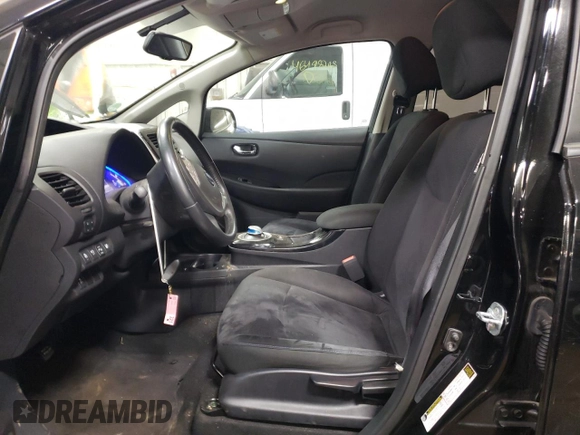 2015 Nissan LEAF S with VIN 1N4AZ0CP6FC334064, listed as a Copart auction lot 49307085 with 42,375 mi miles and Salvage Title. Bid and sale history available at DreamBid. Image 7.
