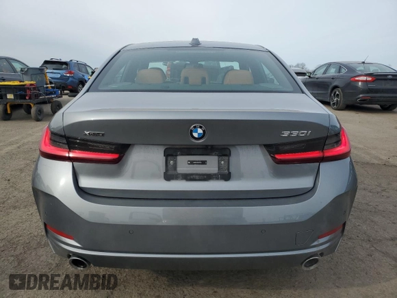 2023 BMW 3 Series 330i xDrive with VIN 3MW89FF0XP8D49215, listed as a Copart auction lot 45932955 with 16,250 mi miles and Salvage Title. Bid and sale history available at carsss.com. Image 6.