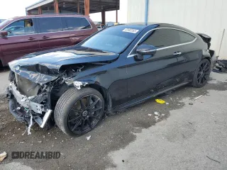 2018 Mercedes-Benz C C 300 with VIN WDDWJ4JB7JF721452, listed as a Copart auction lot 52402265 with 99,474 mi miles and Non Repairable. Bid and sale history available at carsss.com. Image 1.