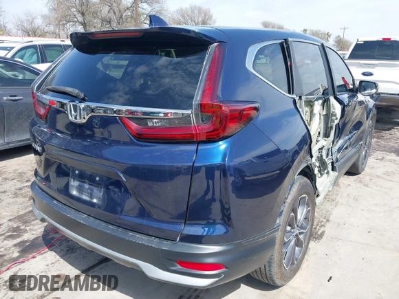 2020 Honda CR-V EX with VIN 2HKRW1H54LH418645, listed as a IAAI auction lot 41746020 with 78,390 mi miles. Bid and sale history available at carsss.com. Image 4.