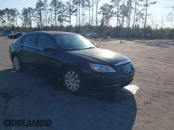 2014 Chrysler 200 LX with VIN 1C3CCBAG8EN149878, listed as a IAAI auction lot 41680490 with 236,453 mi miles. Bid and sale history available at carsss.com. Image 1.