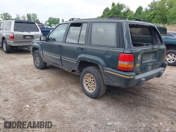 1993 Jeep Grand Cherokee Limited with VIN 1J4GZ78Y2PC540394, listed as a IAAI auction lot 42171655 with 94,417 mi miles and . Bid and sale history available at DreamBid. Image 3.