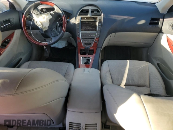 2007 Lexus ES 350 with VIN JTHBJ46G072008503, listed as a Copart auction lot 86300094 with 35,007 mi miles and Salvage Title. Bid and sale history available at carsss.com. Image 8.