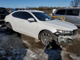 2015 Acura TLX V6 Advance with VIN 19UUB2F74FA007498, listed as a Copart auction lot 41702345 with 69,527 mi miles and Salvage Title. Bid and sale history available at carsss.com. Image 4.