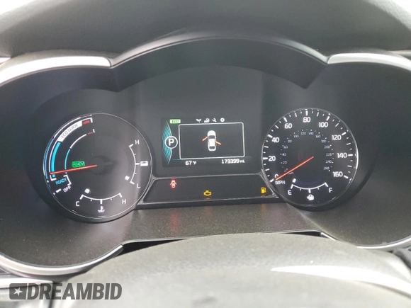 2014 Kia Optima Hybrid LX with VIN KNAGM4AD0E5063957, listed as a Copart auction lot 76404194 with 173,399 mi miles and Clean Title. Bid and sale history available at carsss.com. Image 9.
