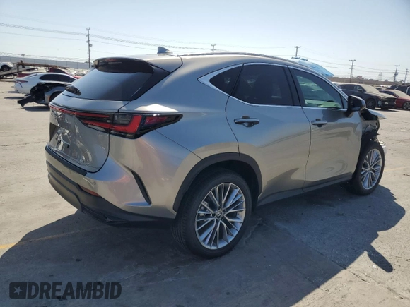 2025 Lexus NX 350h Premium with VIN 2T2GKCEZ3SC040255, listed as a Copart auction lot 61875955 with 2,888 mi miles and Salvage title. Bid and sale history available at DreamBid. Image 3.