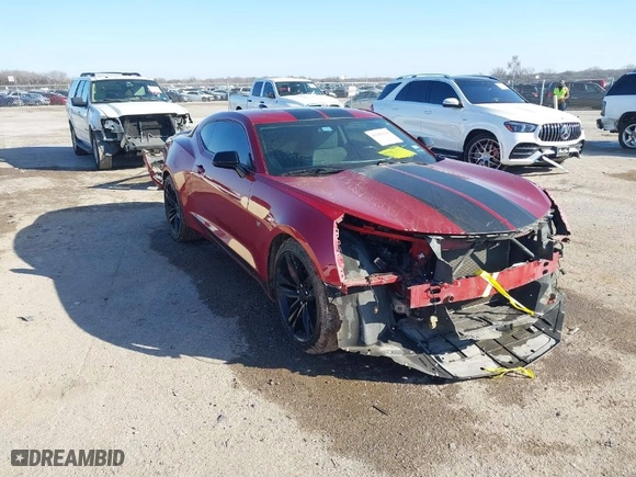 2016 Chevrolet Camaro 1LT with VIN 1G1FB1RS9G0130425, listed as a IAAI auction lot 41481119 with 90070 miles. Bid and sale history available at carsss.com. Image 1.