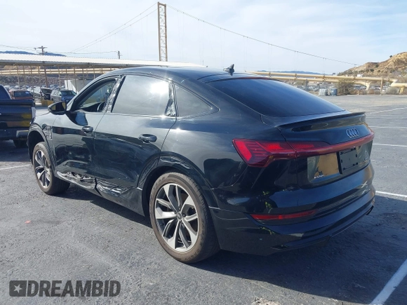2021 Audi e-tron Sportback S line Premium with VIN WA11AAGE6MB007189, listed as a IAAI auction lot 41325188 with 17,154 mi miles. Bid and sale history available at carsss.com. Image 3.