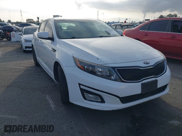 2015 Kia Optima LX z VIN 5XXGM4A78FG459323, wystawiony jako IAAI lot #41684967 z przebiegiem 197 177 mil mil oraz . Historia ofert i sprzedaży dostępna na DreamBid. Obrazek 1.