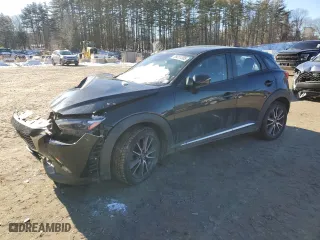 2018 Mazda CX-3 Grand Touring with VIN JM1DKFD70J0307918, listed as a Copart auction lot 89251205 with 168,429 mi miles and Salvage Title. Bid and sale history available at carsss.com. Image 1.