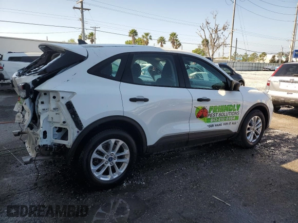 2022 Ford Escape S with VIN 1FMCU0F65NUB62134, listed as a Copart auction lot 48931625 with 44,815 mi miles and Salvage title. Bid and sale history available at DreamBid. Image 3.