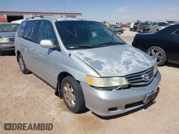 2004 Honda Odyssey EX-L with VIN 5FNRL18904B080009, listed as a IAAI auction lot 41736651 with 461,326 mi miles and . Bid and sale history available at DreamBid. Image 1.