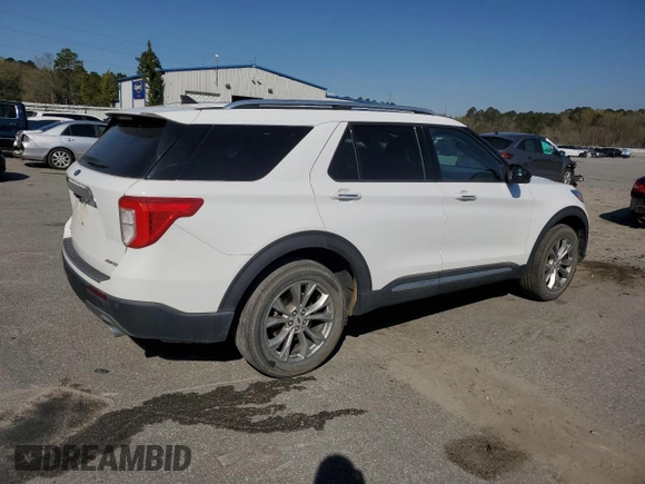 2022 Ford Explorer Limited with VIN 1FMSK8FH6NGA51396, listed as a Copart auction lot 49385665 with 42,911 mi miles and Salvage Title. Bid and sale history available at carsss.com. Image 3.