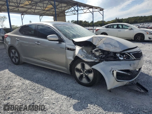 2013 Kia Optima Hybrid EX with VIN KNAGM4AD7D5047835, listed as a Copart auction lot 76067244 with 201,878 mi miles and Salvage Title. Bid and sale history available at carsss.com. Image 4.