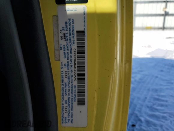 2002 Volkswagen Beetle GLX с VIN 3VWDD21C32M405650, выставлен на аукционе Copart как лот 45764015 с пробегом 93 014 миль миль и Списание • Salvage title. История ставок и продаж доступна на DreamBid. Изображение 14.