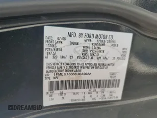 2008 Ford Explorer Limited с VIN 1FMEU75888UB32022, выставлен на аукционе Copart как лот 55986935 с пробегом 168 631 миль миль и Списание • Salvage title. История ставок и продаж доступна на DreamBid. Изображение 13.