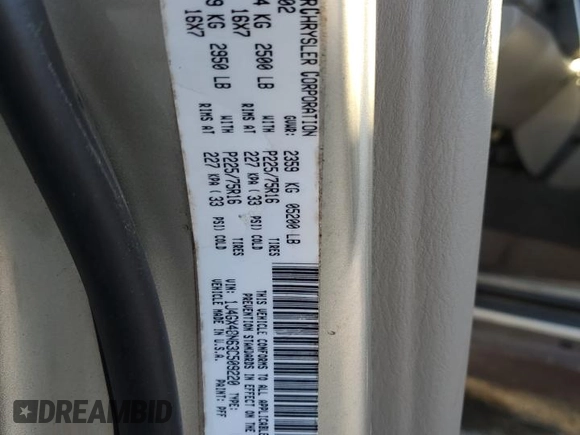 2003 Jeep Grand Cherokee Laredo z VIN 1J4GX48N63C509220, wystawiony jako Copart lot #72730964 z przebiegiem 95 216 mil mil oraz Szkoda całkowita • Salvage title. Historia ofert i sprzedaży dostępna na DreamBid. Obrazek 13.