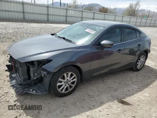 2016 Mazda 3 i Sport with VIN JM1BM1U79G1319346, listed as a Copart auction lot 51855905 with 107,618 mi miles and Salvage Title. Bid and sale history available at carsss.com. Image 1.
