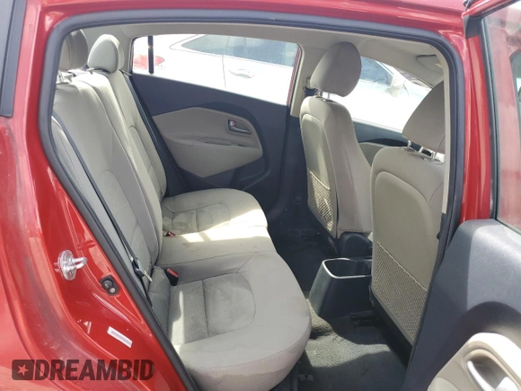 2015 Kia Rio LX with VIN KNADM4A37F6437017, listed as a Copart auction lot 50953015 with 95,341 mi miles and Salvage Title. Bid and sale history available at carsss.com. Image 10.