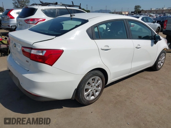 2017 Kia Rio LX with VIN KNADM4A37H6025960, listed as a IAAI auction lot 41975223 with 112,474 mi miles. Bid and sale history available at carsss.com. Image 4.