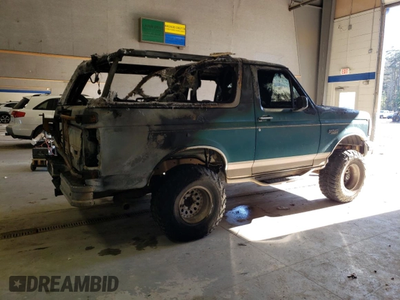 1996 Ford Bronco Custom with VIN 1FMEU15H6TLA69143, listed as a Copart auction lot 84719144 with Not Provided miles and Non Repairable. Bid and sale history available at DreamBid. Image 3.