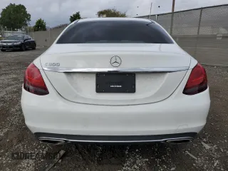 2021 Mercedes-Benz C 300 with VIN W1KWF8DB9MR650682, listed as a Copart auction lot 48050195 with 24,956 mi miles and Salvage title. Bid and sale history available at DreamBid. Image 6.