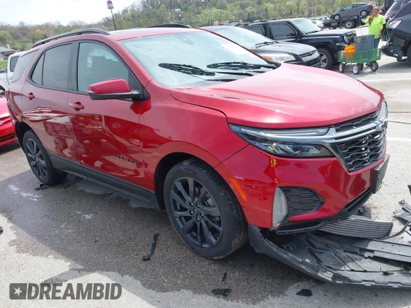 2022 Chevrolet Equinox RS with VIN 3GNAXMEV3NS119602, listed as a IAAI auction lot 41987461 with 104,293 mi miles and . Bid and sale history available at DreamBid. Image 1.