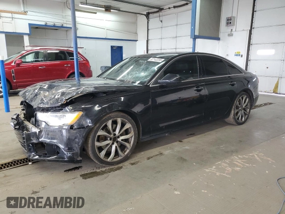 2015 Audi A6 2.0T Premium Plus with VIN WAUGFAFC4FN018210, listed as a Copart auction lot 52143295 with 154,013 mi miles and Salvage Title. Bid and sale history available at carsss.com. Image 1.