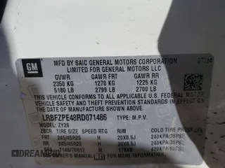 2024 Buick Envision Sport Touring with VIN LRBFZPE48RD071486, listed as a Copart auction lot 43518175 with 3,744 mi miles and Salvage Title. Bid and sale history available at carsss.com. Image 16.
