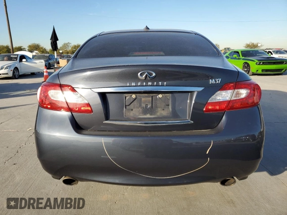 2011 Infiniti M37 with VIN JN1BY1AP8BM322399, listed as a Copart auction lot 81765864 with 107,444 mi miles and Salvage Title. Bid and sale history available at carsss.com. Image 6.