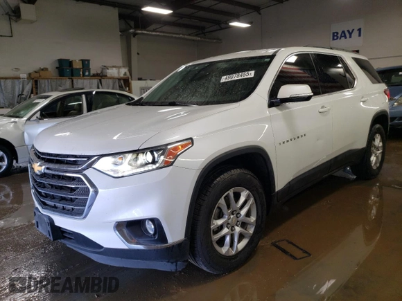 2019 Chevrolet Traverse LT Cloth with VIN 1GNERGKW6KJ161060, listed as a Copart auction lot 49078455 with 94,122 mi miles and Salvage Title. Bid and sale history available at carsss.com. Image 1.