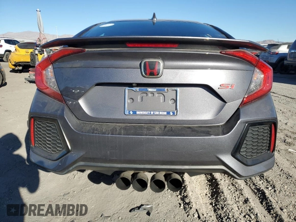 2017 Honda Civic Sedan Si with VIN 2HGFC1E58HH703995, listed as a Copart auction lot 87746465 with 108,227 mi miles and Salvage Title. Bid and sale history available at carsss.com. Image 6.