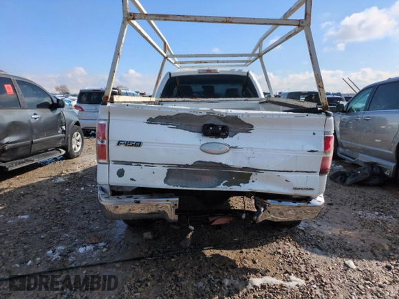 2012 Ford F-150 XL with VIN 1FTNF1EF2CKD44980, listed as a Copart auction lot 45500845 with 252,474 mi miles and Salvage title. Bid and sale history available at DreamBid. Image 6.