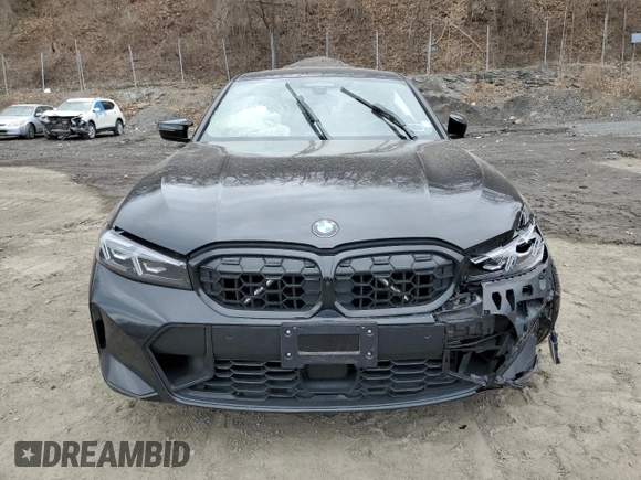 2024 BMW 3 Series M340i xDrive with VIN 3MW49FF05R8E49305, listed as a Copart auction lot 50401325 with 0 mi miles and Salvage Title. Bid and sale history available at carsss.com. Image 5.