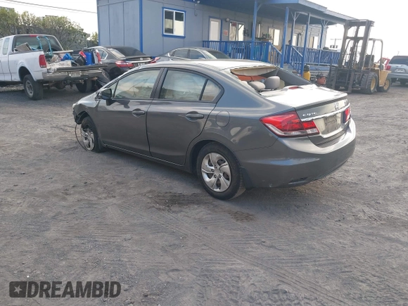 2013 Honda Civic LX z VIN 2HGFB2F57DH594625, wystawiony jako IAAI lot #41792282 z przebiegiem 98 660 mil mil oraz . Historia ofert i sprzedaży dostępna na DreamBid. Obrazek 3.
