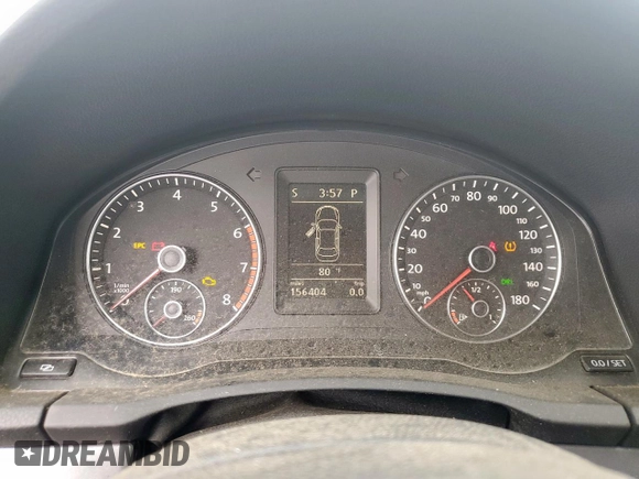 2011 Volkswagen Eos Komfort with VIN WVWBW7AHXBV004597, listed as a Copart auction lot 55067525 with 156,404 mi miles and Clean Title. Bid and sale history available at DreamBid. Image 9.