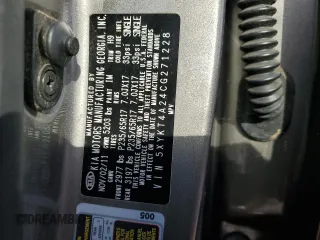 2012 Kia Sorento LX with VIN 5XYKT4A24CG271228, listed as a Copart auction lot 47859595 with Not Provided miles and Salvage Title. Bid and sale history available at carsss.com. Image 14.