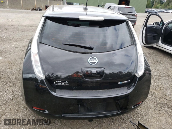 2017 Nissan LEAF SL with VIN 1N4BZ0CP7HC301775, listed as a Copart auction lot 58201223 with 56,662 mi miles. Bid and sale history available at carsss.com. Image 6.