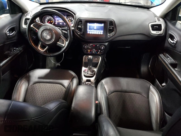 2021 Jeep Compass Altitude with VIN 3C4NJCBB3MT580971, listed as a Copart auction lot 73720904 with 77,316 mi miles and Salvage Title. Bid and sale history available at carsss.com. Image 8.