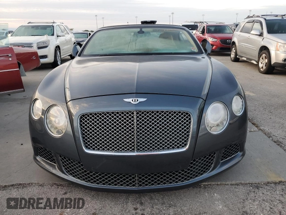 2013 Bentley Continental GT with VIN SCBGR3ZA6DC080610, listed as a Copart auction lot 74080524 with Not Provided miles and Salvage Title. Bid and sale history available at DreamBid. Image 5.