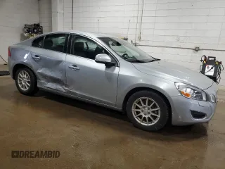 2012 Volvo S60 T6 with VIN YV1902FH7C2134944, listed as a Copart auction lot 48539105 with 136,423 mi miles and Salvage Title. Bid and sale history available at carsss.com. Image 4.