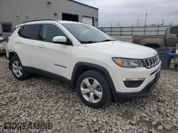 2019 Jeep Compass Latitude z VIN 3C4NJDBB5KT595474, wystawiony jako Copart lot #57227675 z przebiegiem 82 508 mil mil oraz Nie do naprawy • Non repairable. Historia ofert i sprzedaży dostępna na DreamBid. Obrazek 4.