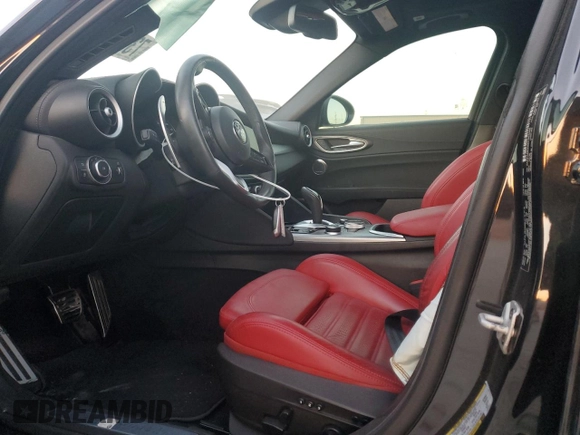 2022 Alfa Romeo Giulia Ti with VIN ZARFAMBN6N7664055, listed as a Copart auction lot 73602404 with Not provided miles and Salvage title. Bid and sale history available at DreamBid. Image 7.