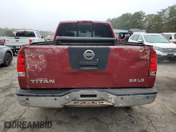 2006 Nissan Titan SE with VIN 1N6BA06A06N510086, listed as a Copart auction lot 80065824 with 231,834 mi miles and Clean title. Bid and sale history available at DreamBid. Image 6.