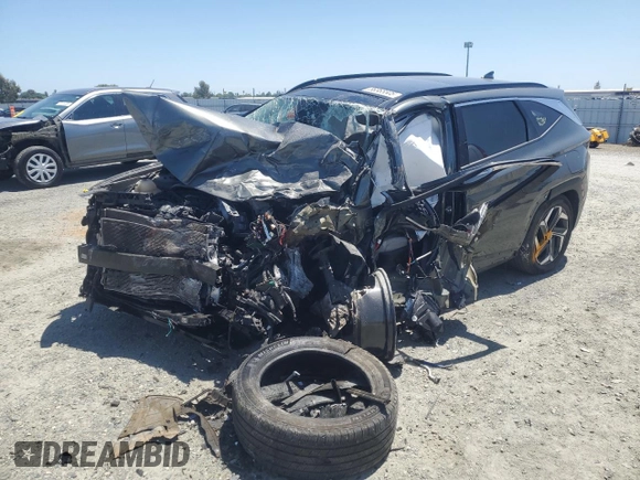 2023 Hyundai Tucson Limited with VIN 5NMJECAE3PH201340, listed as a Copart auction lot 58365505 with Not provided miles and Non repairable. Bid and sale history available at DreamBid. Image 1.