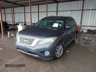 2014 Nissan Pathfinder Platinum with VIN 5N1AR2MN5EC685920, listed as a IAAI auction lot 42149831 with 149,618 mi miles and . Bid and sale history available at DreamBid. Image 2.