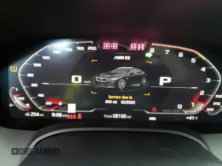 2024 BMW M8 Competition with VIN WBSGV0C01RCP37305, listed as a Copart auction lot 44357135 with 8,160 mi miles and Salvage Title. Bid and sale history available at carsss.com. Image 9.
