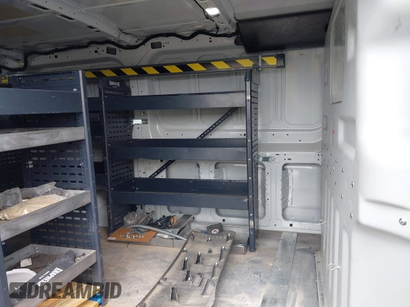 2020 Ford Transit Cargo with VIN 1FTYE1Y80LKB44001, listed as a IAAI auction lot 41638467 with 115,602 mi miles and . Bid and sale history available at DreamBid. Image 8.